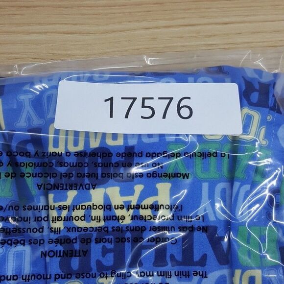 CLUB ROOM Pajama Pants Mens Large Blue lightweight Drawstring Lounge Comfort DAD - Picture 11 of 11